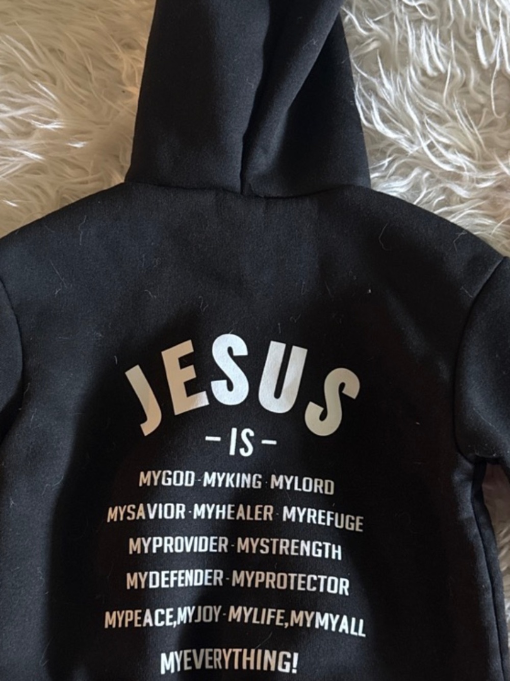 Kids Size 4Y Black Hoodie
